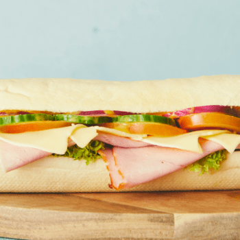 Ham and Cheese kolding sandwich