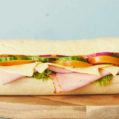 Ham and Cheese kolding sandwich